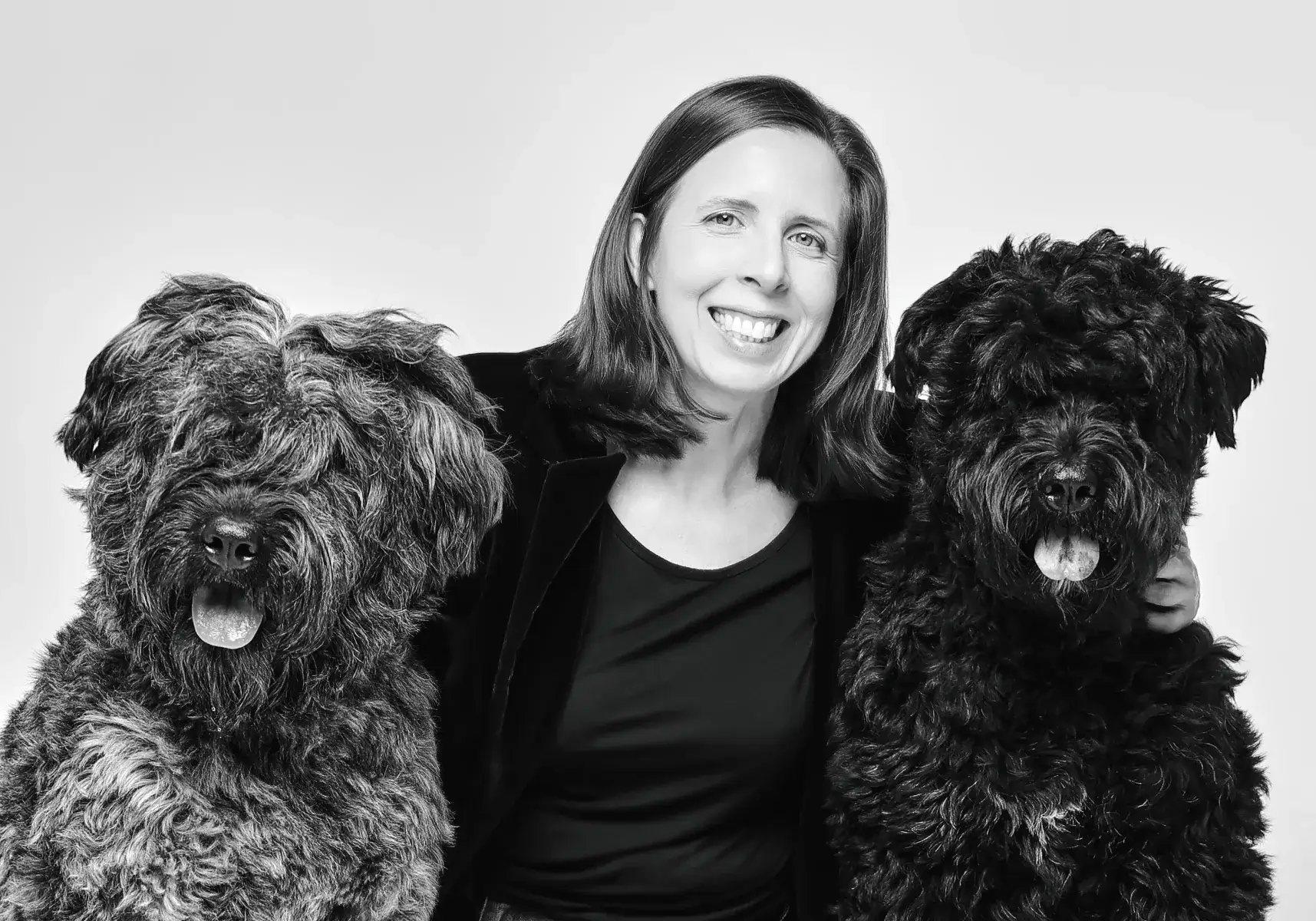Amber Halteman and dogs
